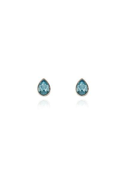 Blue Cachet London Ran Silver Aquamarine Earrings