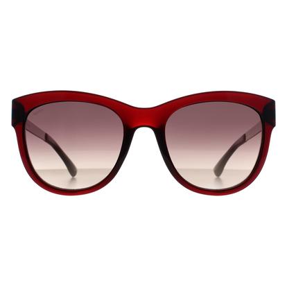 Red Cat Eye Transparent Burgundy Smoke Grey Gradient N2807