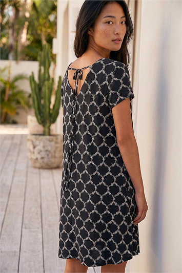 Petite Abstract Pocket Swing Dress 14817008