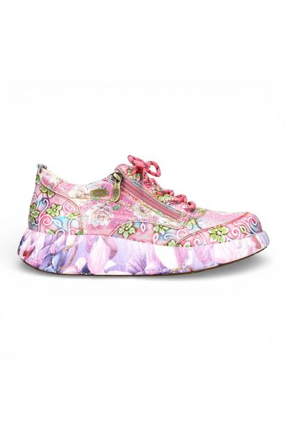 Pink Womens Platform Sneaker Shoes-Nikito 62