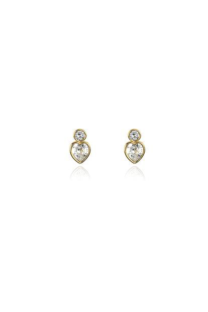 Metallic Cachet London Posy Simple Gold Earrings