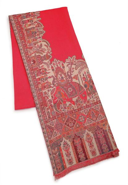 Multi Kashmiri Jamawar Scarf