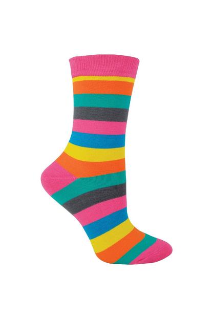 Blue 1 Pack Ladies Novelty Patterned Bamboo Socks
