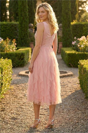 Premium Beaded Frill Dress 14866146