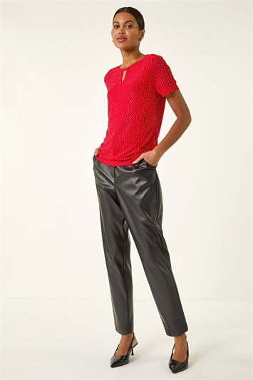 Hotfix Keyhole Stretch Top 19477278