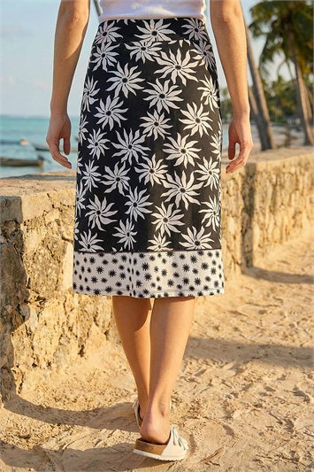 Floral Star A-Line Skirt 17077708