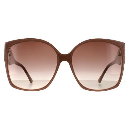 Cream Square Nude Glitter Brown Gradient 90041091