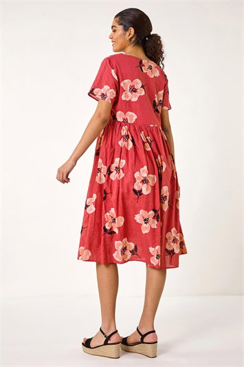 Floral Smock Midi Dress 14698372