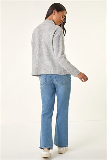 Petite Sequin Bow Knit Jumper 16308036