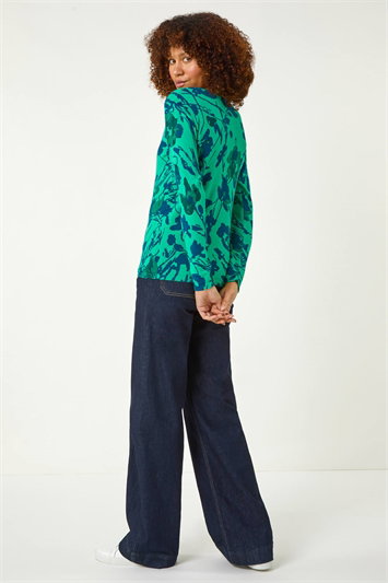 Floral Print Knit Jumper 16168434