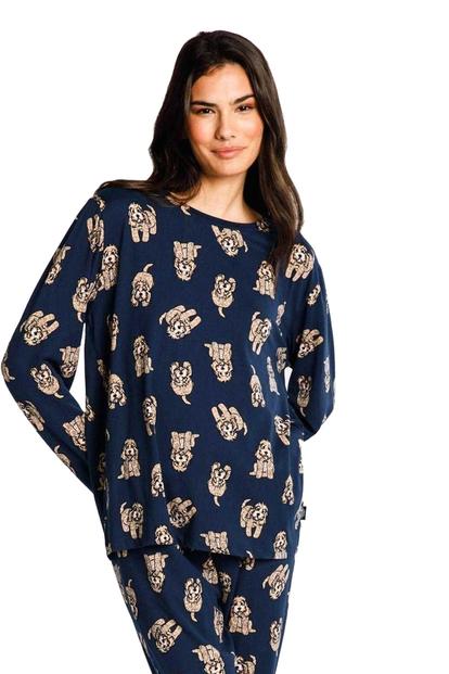 Blue Puppy Pyjama Set