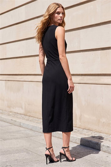 Twist Sleeveless Midi Dress 14928708