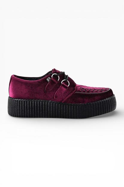Red Viva High Creeper Goth Shoes - Av8463