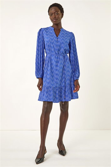 Dotted Tie Waist Dress 14755209