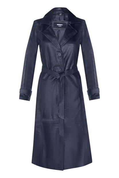 Black Womens Full Length Trench Coat-Alhambra
