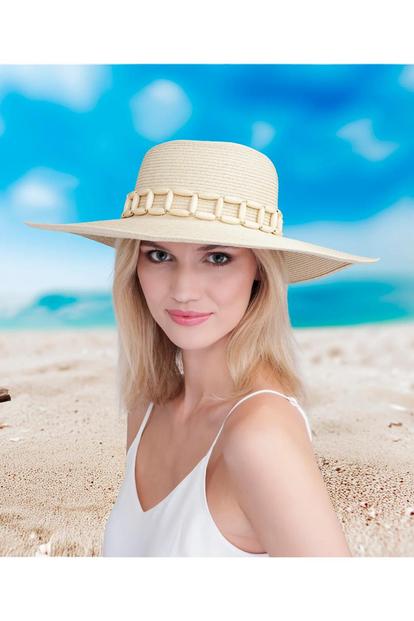 Cream Tulum - Wide Brim Sun Hat - Beige