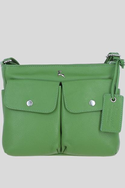 Pink 'Cardiff' Real Leather Crossbody Bag