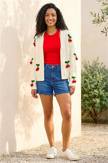 Crochet Cherry Knit Cardigan 16338738