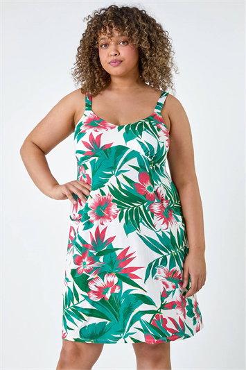Curve Tropical Pocket Stretch Dress 14564034
