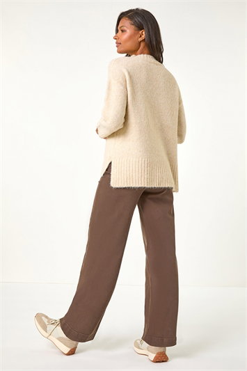 Diamond Stitch Knit Jumper 16147859
