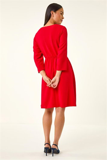 Petite Tie Waist Front Dress 14846278