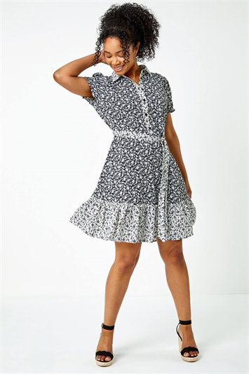 Petite Ditsy Floral Shirt Dress 14389008