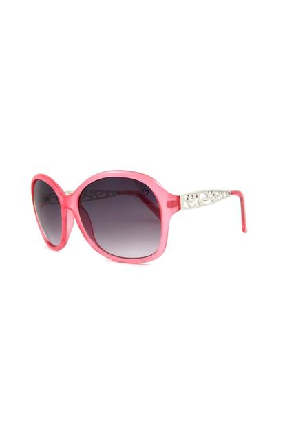 Pink Ruby Rocks Bold And Beautiful Sunglasses