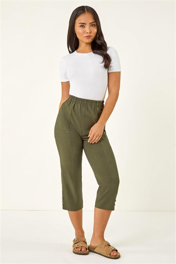 Petite Bengaline Cropped Stretch Trouser 18095640