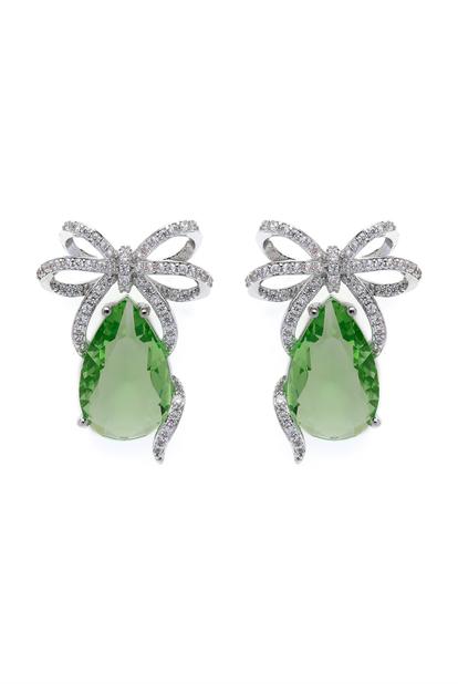 Green Charming Green Drop Earrings