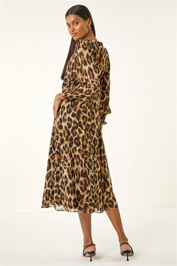 Animal Print Midi Dress 14808689