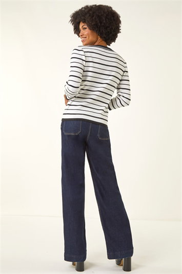 Stripe Bow Detail Knit Jumper 16309038