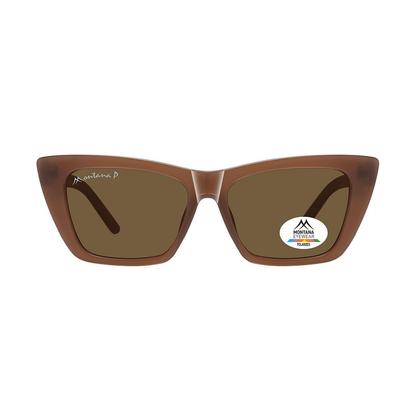 Brown Cat Eye Brown Brown Polarized Mp64