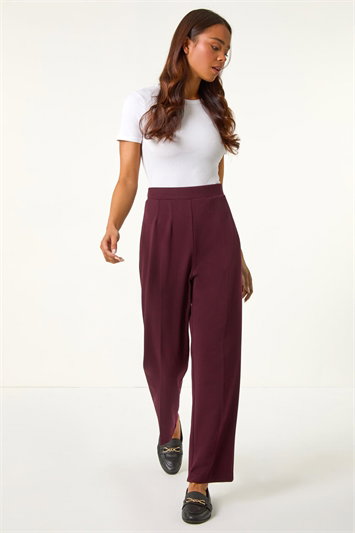 Petite Straight Leg Ponte Stretch Trouser 18070995