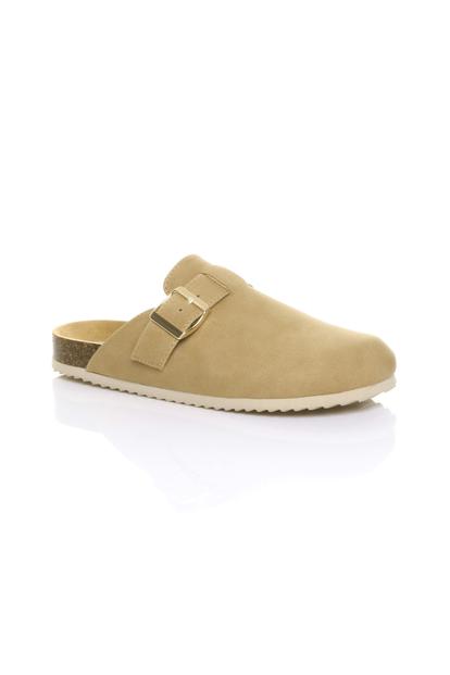Black Flat Footbed Sandals Mules