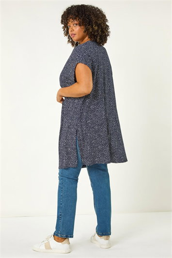 Curve Mono Print Stretch Cardigan 19407460