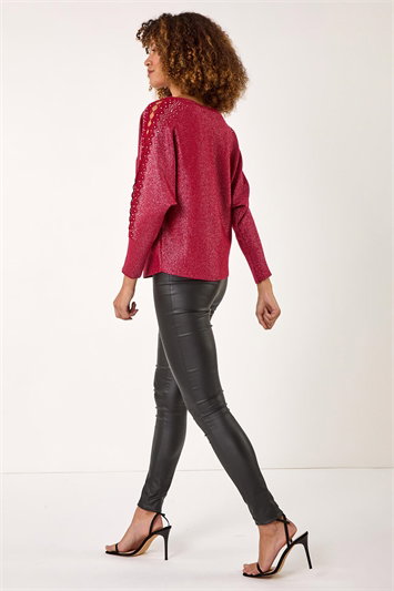 Sleeve Braid Detail Knit Jumper 16154278