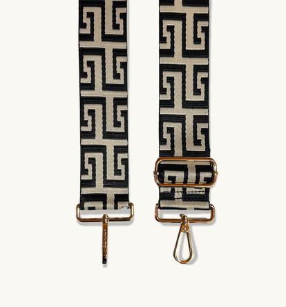 Multi Apatchy London Black And Stone Maze Strap