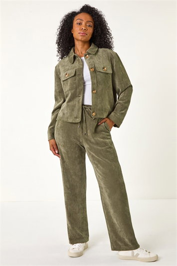 Petite Corduroy Button Jacket 15035440