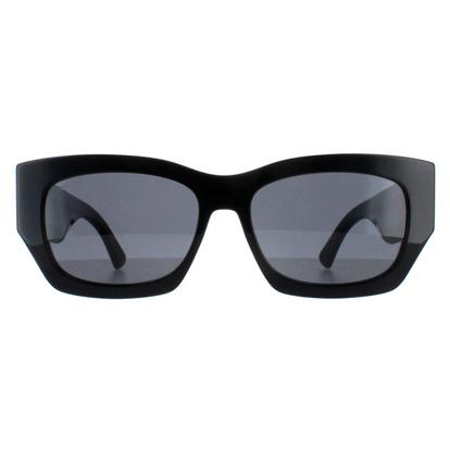 Black Rectangle Black With Black Pattern Temples Grey Cami/S