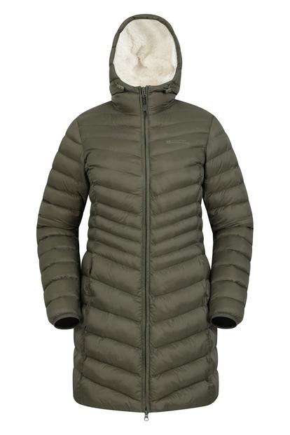 Green Florence Faux Fur Lined Padded Jacket