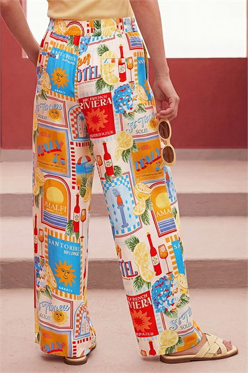 Sunshine Print Wide Leg Trouser 18087838