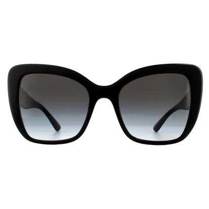 Black Cat Eye Black Grey Gradient Sunglasses