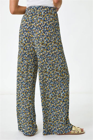 Petite Ditsy Crinkle Trouser 18077208