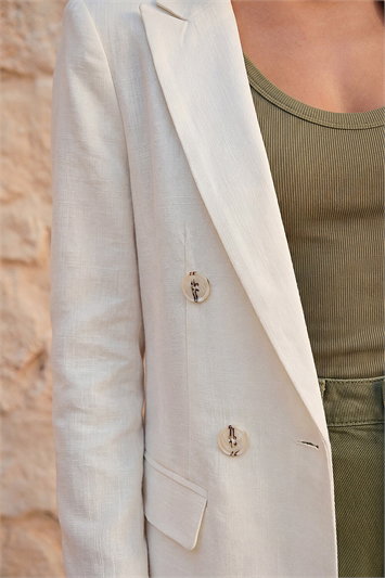 Linen Blend Blazer 15052138