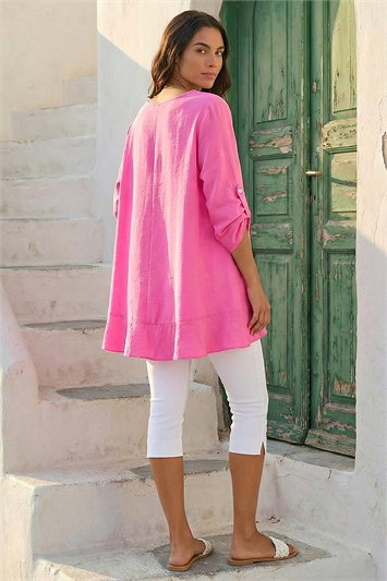 Necklace Frill Hem Tunic Top 20211917