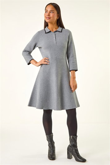Petite Collared Knit Dress 14790236