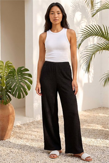 Petite Textured Stretch Trouser 18096608