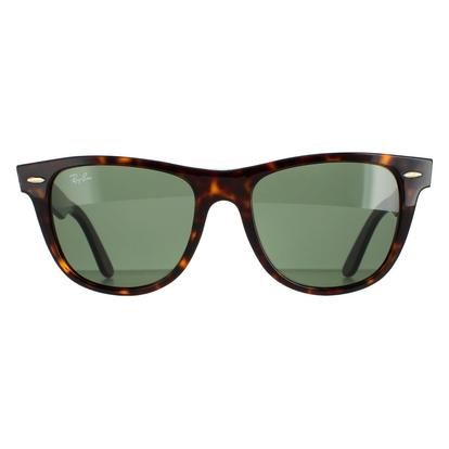 Brown Rectangle Tortoise Green Sunglasses
