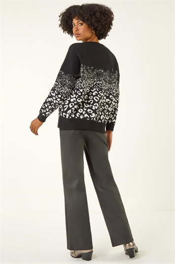 Paris Sequin Animal Knit Jumper 16176408