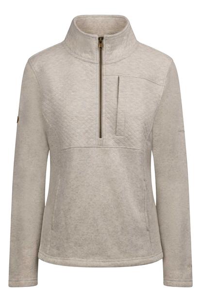 Cream Hoxie Marl Fleece Top